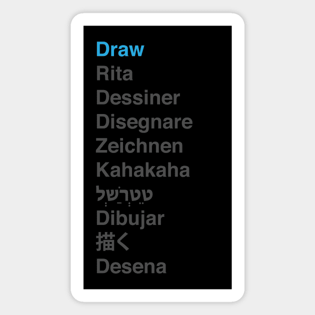 Draw translation Magnet by HawkinsStudio